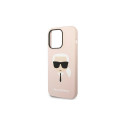 Karl Lagerfeld KLHCP14XSLKHLP iPhone 14 Pro Max 6.7 "hardcase pink / pink Silicone Karl`s Head