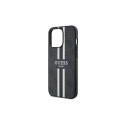 Guess GUHMP13LP4RPSK iPhone 13 Pro / 13 6.1" black/black hardcase 4G Printed Stripes MagSafe