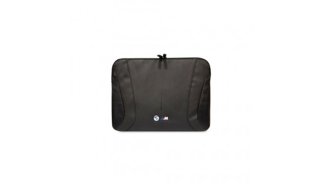 BMW Carbon&Perforated sleeve for a 16" laptop - black