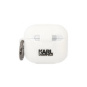 Karl Lagerfeld KLACA3SILKCW AirPods 3 cover white/white Silicone Karl & Choupette