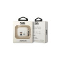 Karl Lagerfeld KLACA3SILKCW AirPods 3 cover white/white Silicone Karl & Choupette