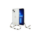 Guess GUHCP13MKPSWH iPhone 13 6.1" Transparent hardcase White Pearl