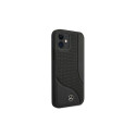 Mercedes MEHCP12SCDOBK iPhone 12 mini 5,4" czarny/black hardcase Leather Perforated Area