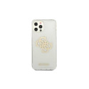 Guess GUHCP12LPCUGL4GTR iPhone 12 Pro Max 6.7" transparent hard case Glitter 4G Big Logo