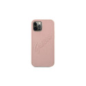Guess GUHCP12LRSAVSRG iPhone 12 Pro Max 6.7" pink/pink hardcase Saffiano Vintage Script