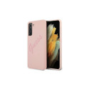 Guess GUHCS21MLSVSPI S21+ G996 pink/pink hardcase Script Vintage
