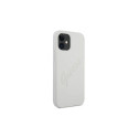 Guess GUHCP12SLSVSCR iPhone 12 mini 5.4" cream/cream hardcase Script Vintage