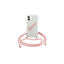 Guess GUHCP12SCRTVSPI iPhone 12 mini 5.4" pink/pink hardcase Script Vintage