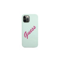 Guess GUHCP12LLSVSBF iPhone 12 Pro Max 6.7" blue fuchsia/blue fuschia hardcase Silicone Vintage