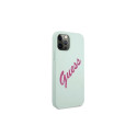 Guess GUHCP12LLSVSBF iPhone 12 Pro Max 6.7" blue fuchsia/blue fuschia hardcase Silicone Vintage