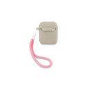 Guess GUACA2LSVSGP AirPods cover gray pink/grey pink Silicone Vintage