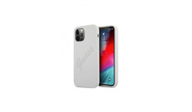 Guess GUHCP12LLSVSCR iPhone 12 Pro Max 6.7" cream/cream hardcase Script Vintage