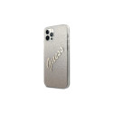 Guess GUHCP12LPCUGLSGO iPhone 12 Pro Max 6.7" gold/gold hardcase Glitter Gradient Script