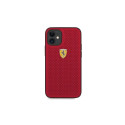 Ferrari FESPEHCP12SRE iPhone 12 mini 5.4" red/red hardcase On Track Perforated