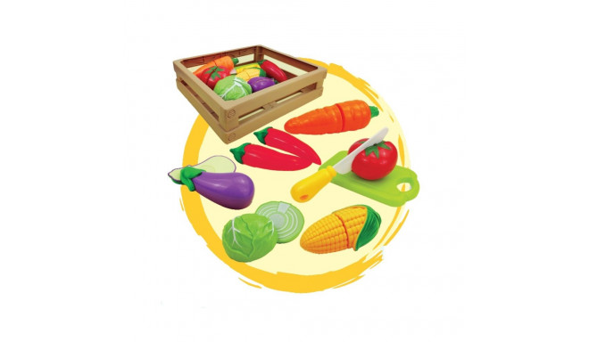 Gerardo's Toys Köögiviljade komplekt korvis