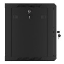 RACK CABINET 19" WALL-MOUNT 9U/600X450 (FLAT PACK) V2 BLACK LANBERG