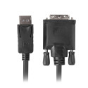 DISPLAYPORT(M) V1.2->DVI-D(M)(24+1) CABLE 1.8M BLACK DUAL LINK LANBERG
