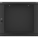 RACK CABINET 19" WALL-MOUNT 9U/600X450 (FLAT PACK) V2 BLACK LANBERG