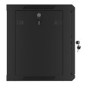 RACK CABINET 19" WALL-MOUNT 9U/600X450 (FLAT PACK) V2 BLACK LANBERG