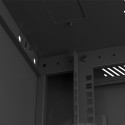 RACK CABINET 19" WALL-MOUNT 9U/600X450 (FLAT PACK) V2 BLACK LANBERG