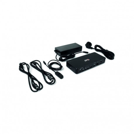 CLUB 3D DisplayPort/HDMI KVM Switch/Dock 4K60Hz for USB Type-C inputs
