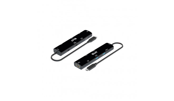 CLUB 3D USB4 Gen3x2 Type-C 6-in-1 jaotur HDMI 8K60Hz või 4K120Hz 2xUSB Type-A10G Ethernet RJ452.5G 2