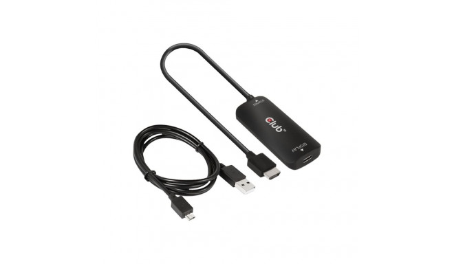 CLUB 3D HDMI+ Micro USB to USB Type-C 4K120Hz or 8K30Hz M/F Active Adapter