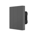 Smart WiFi wall switch SONOFF M5-3C-80 (3-channel, for frame, graphite)
