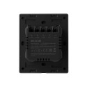 Smart WiFi wall switch SONOFF M5-3C-80 (3-channel, for frame, graphite)