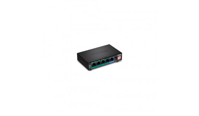PoE Switch: 4 x 10/100/1000Mbps PoE+, 1 x 10/100/1000Mbps LAN, Long Range PoE+ kuni 200m
