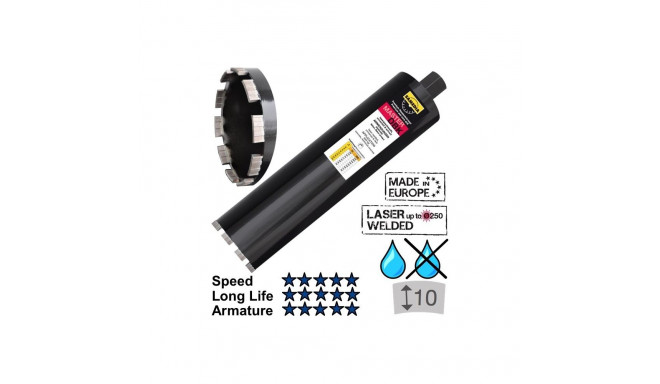 Diamond core bit, DBK 102 x 450 mm, SAMEDIA