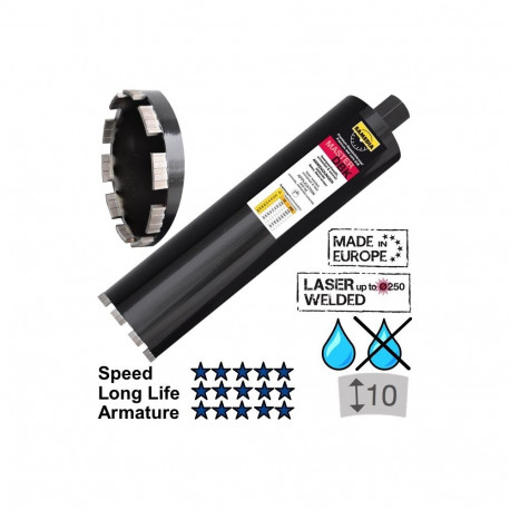 Diamond core bit 82 x 450 mm, DBK, SAMEDIA