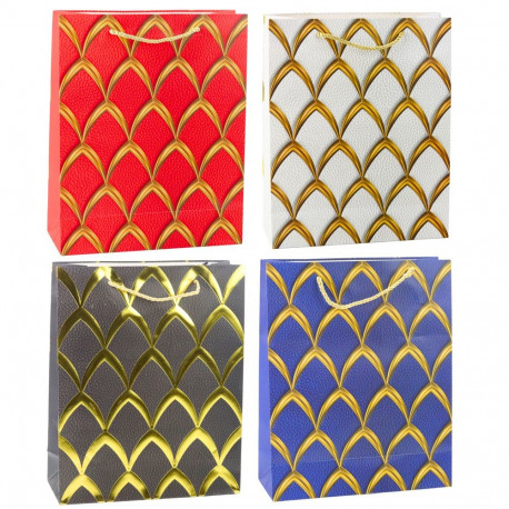 elegantne kuldsete kaunistustega kinkekott 32 x 26 x 12 cm