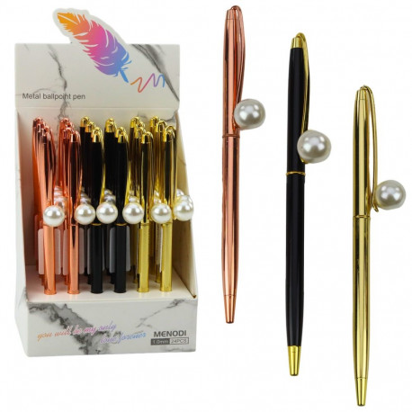 metallist automaatne pastapliiats pärl sinine tint 1,0 mm