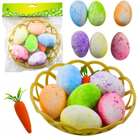 ozdoby wielkanocne korvis munad porgand värvilised 7tk