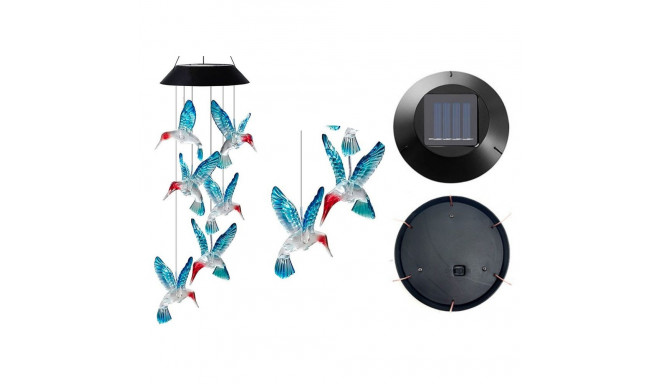 Lampka Solarna Kolibry Ptaki LED Kolorowe