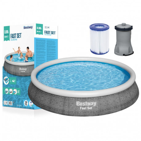 Bestway 57376 aiabassein 396 x 84 cm