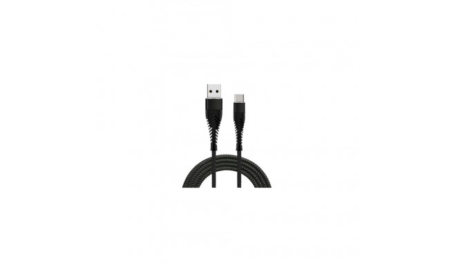 Fusion Accessories "Fishbone USB-A to USB-C 30W / 3A / 1.5m" Black