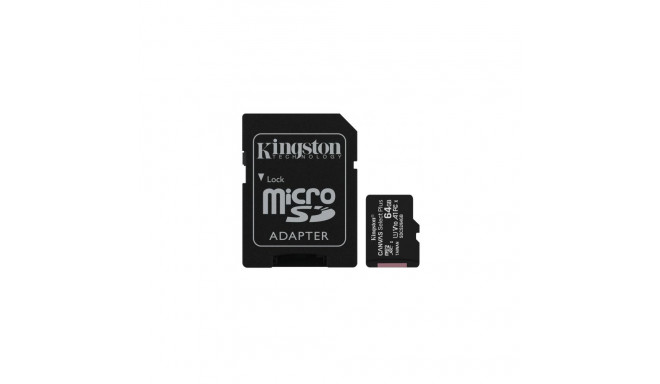 Kingston 64GB Canvas Select Plus 100R micro SDXC UHS-I + Adapter SDCS2/64GB
