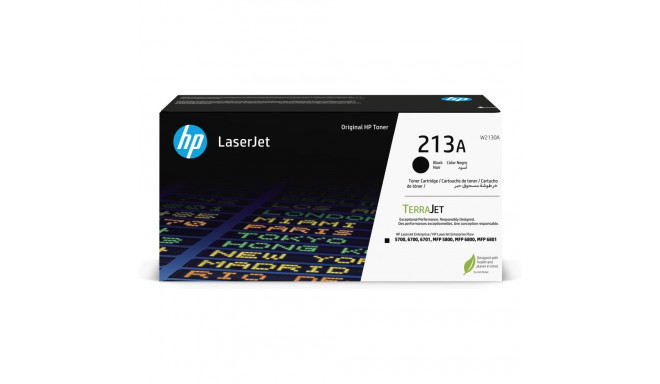 Tooner HP 213A W2130A Black/must 3500lk Color LaserJet Enterprise 5700dn, 6700dn, 6701dn, MFP 5800dn