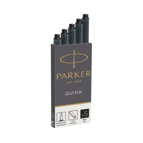 Tindiballoon PARKER Qu, 5tk./pk,must sulepeale