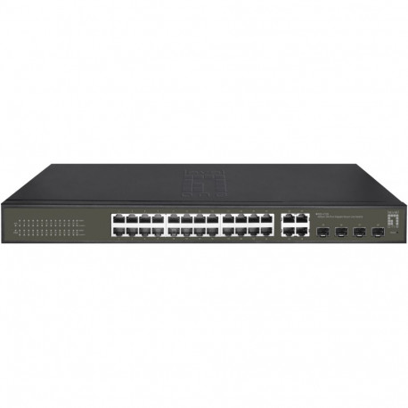 "Switch 24x GE GES-2128 4xGE 4xGSFP 19"" Hilbert"