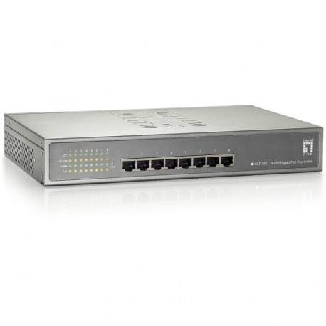 "Switch 8x GE GEP-0821 123.2W 8xPoE+"