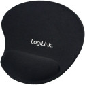 "LogiLink Mauspad mit Silikongel Handballenauflage Schwarz"