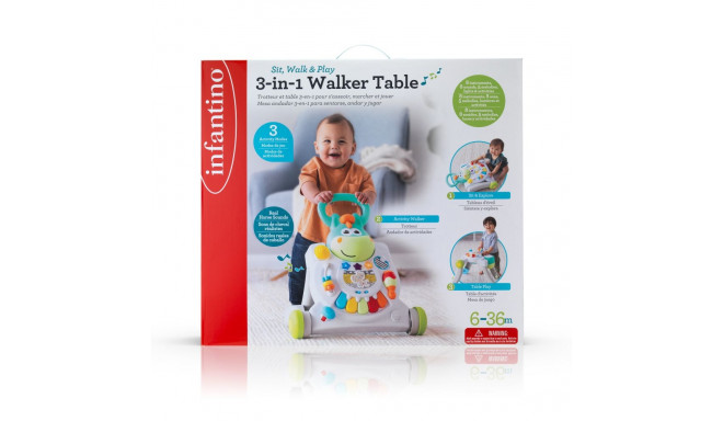 INFANTINO Sit, Walk & Play 3in1 Walker Table