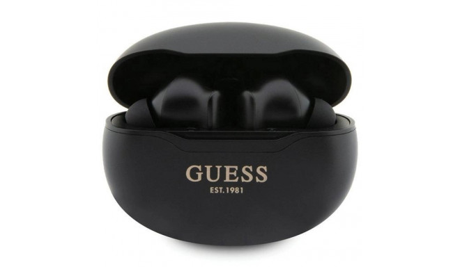 Guess GUTWST50EK TWS Bluetooth headphones + docking station - black Classic EST