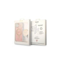 Set Guess GUBPP14SH4EACSP Case+ Charger iPhone 14 6.1" pink/pink hard case 4G Print MagSafe