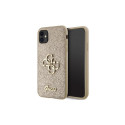 Guess GUHCN61HG4SGD case for iPhone 11 / Xr - gold Glitter Script Big 4G