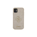 Guess GUHCN61HG4SGD case for iPhone 11 / Xr - gold Glitter Script Big 4G