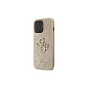 Guess GUHCP13XHG4SGD case for iPhone 13 Pro Max 6.7" - gold Glitter Script Big 4G